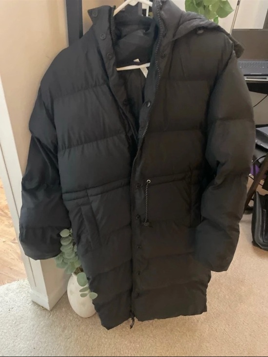 Fabletics Jackets & Blazers - Fabletics Women's Black Long Puffer Coat with Hood